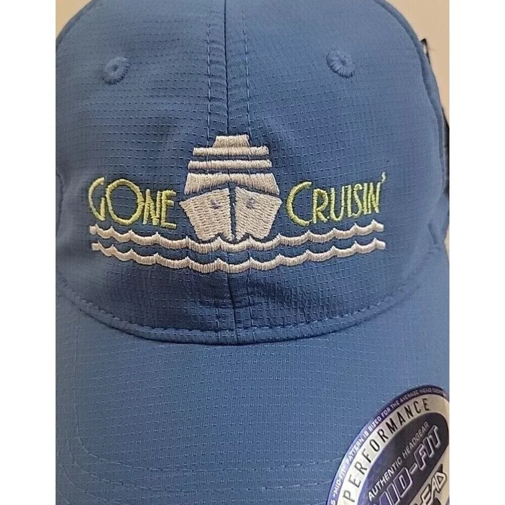 Disney Gone Cruisin' 2019 6 Panel Hat - Blue - Embroidery - Ahead Mid Fit Womens